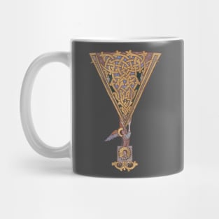 Illuminated Initial Y Mug